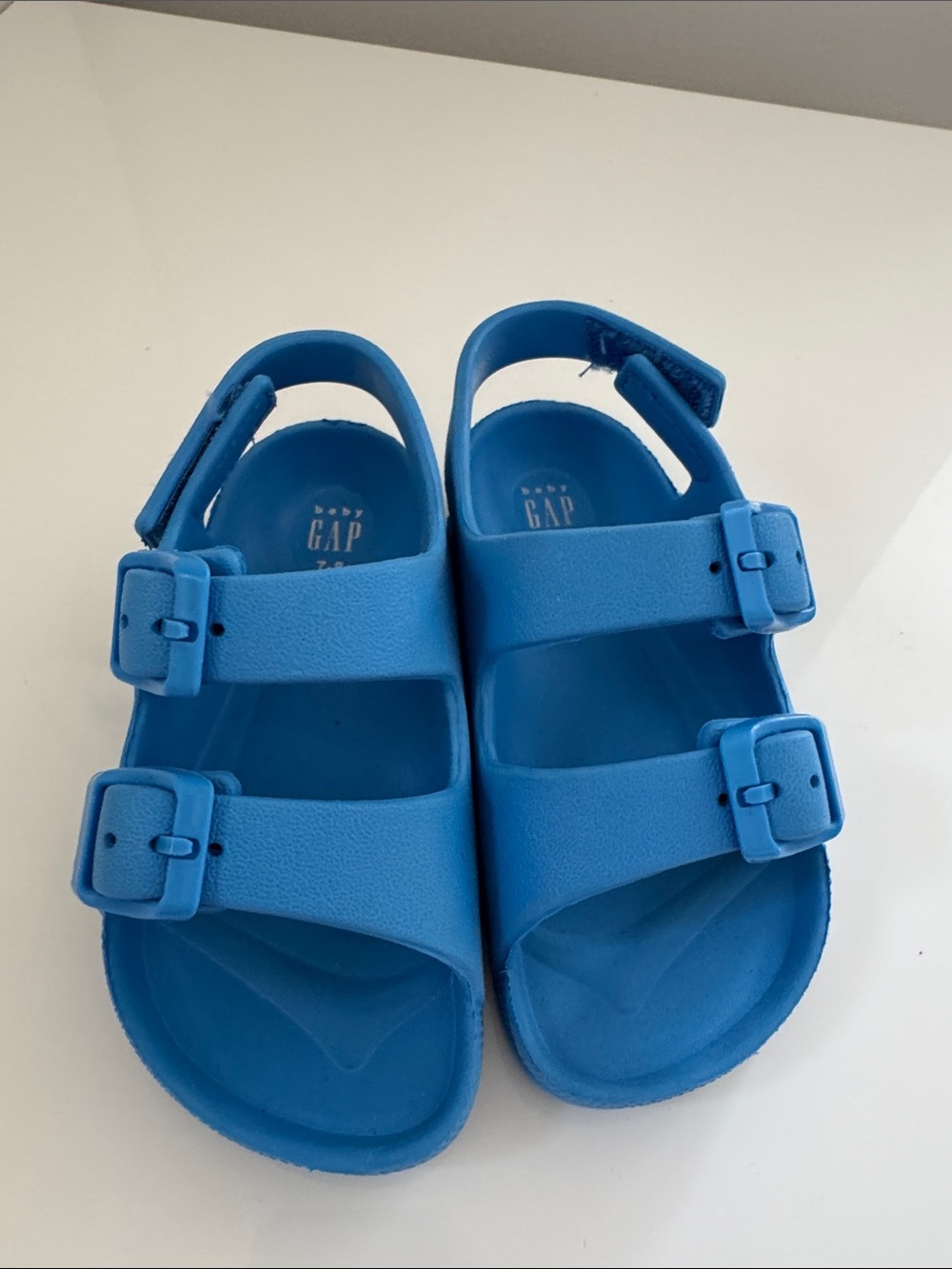 GAP Bright Blue Kids Double-Buckle Sandals Size 7/8